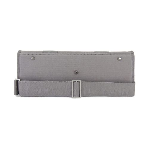 Petite Canvas – Grey – Silver Zip – Grey Strap - Image 4
