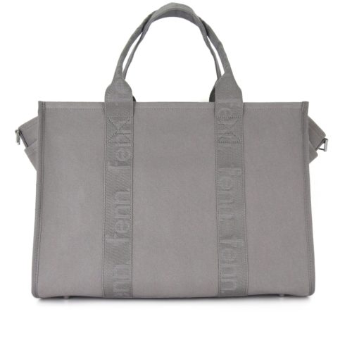 Maxi Canvas – Grey – Grey Zip – Grey Strap - Image 2