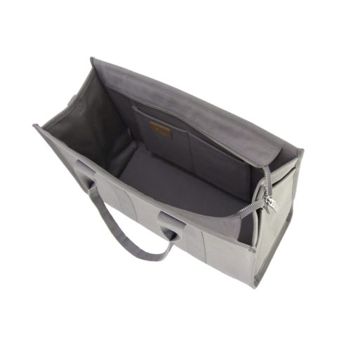 Maxi Canvas – Grey – Grey Zip – Grey Strap - Image 4