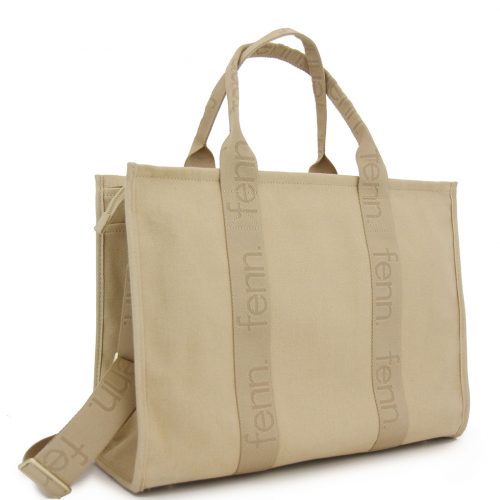 Canvas, Maxi Canvas – Toffee – Gold Zip – Toffee Handle - Image 5