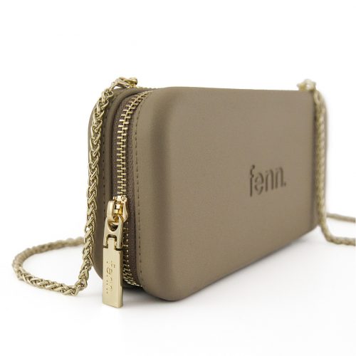 Wallets – Stone – Gold Zip – Gold Chain - Image 2