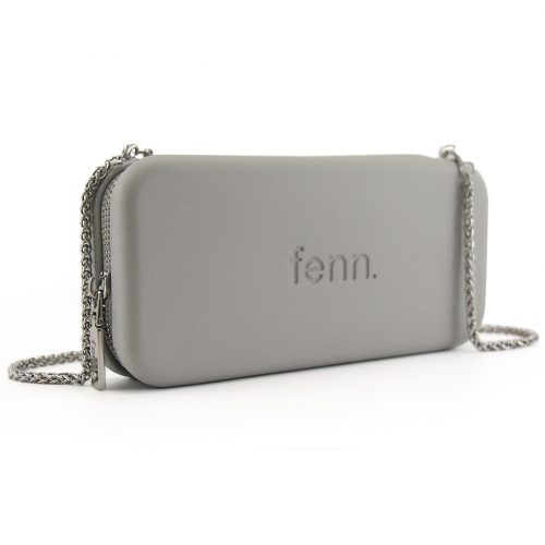 Wallets – Grey – Silver Zip – Silver Chain - Image 6