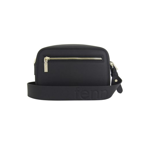 Cross Body – Black – Gold Zip – Black Strap - Image 3