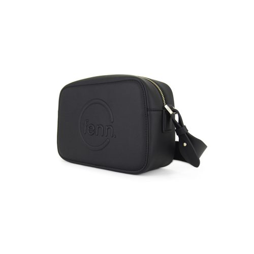 Cross Body – Black – Gold Zip – Black Strap - Image 5