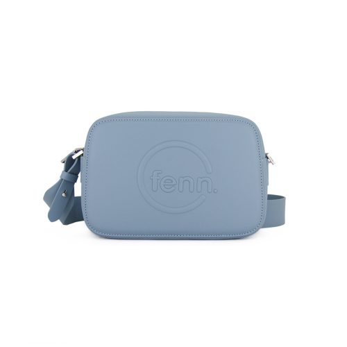 Cross Body – Mint Blue – Silver Zip – Mint Blue Strap