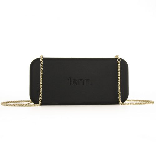 Wallets – Black – Gold Zip – Gold Chain - Image 5