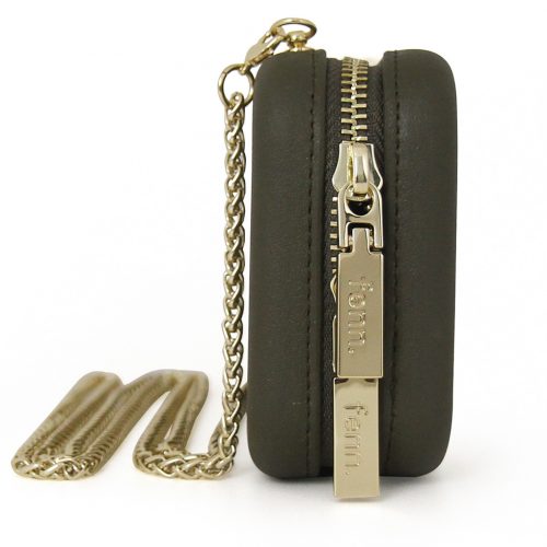 Wallets – Army Green – Gold Zip – Gold Chain - Image 7