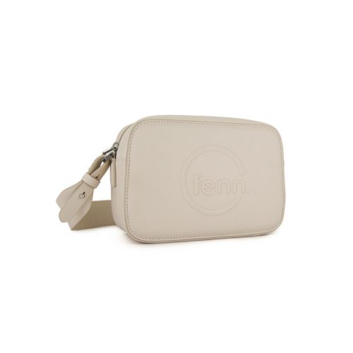 Cross Body – Off White – Silver Zip – Off White Strap - Image 2