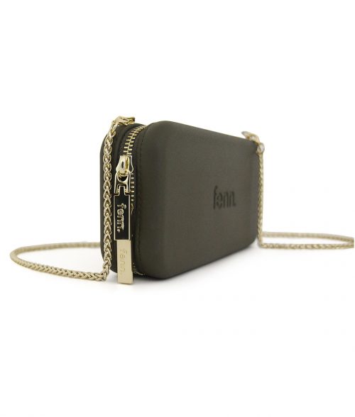Wallets – Army Green – Gold Zip – Gold Chain - Image 6