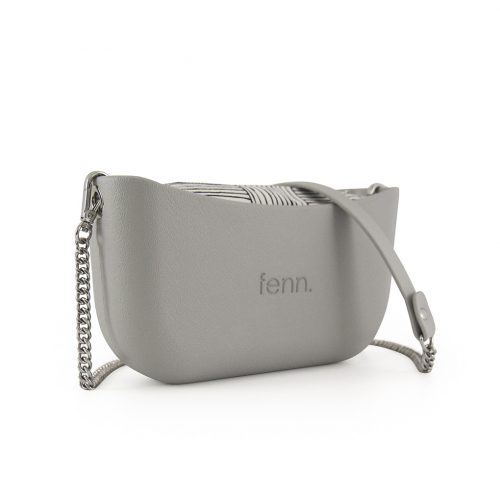 Classic Collection – Grey – Silver Chain Handle – Grey – Pattern 5 Inner - Image 3