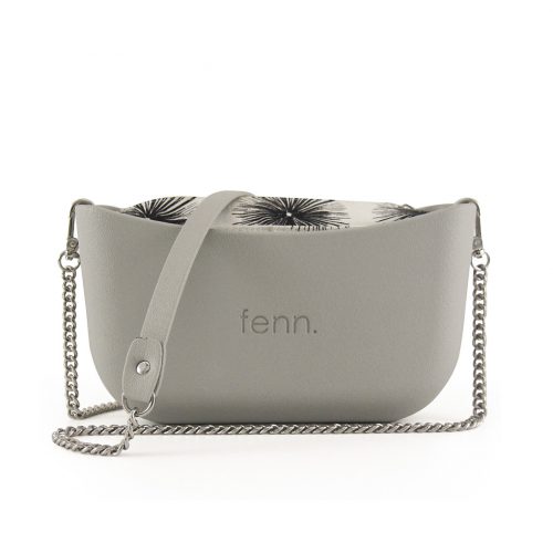 Classic Collection – Grey – Silver Chain Handle – Grey – Pattern 4 Inner