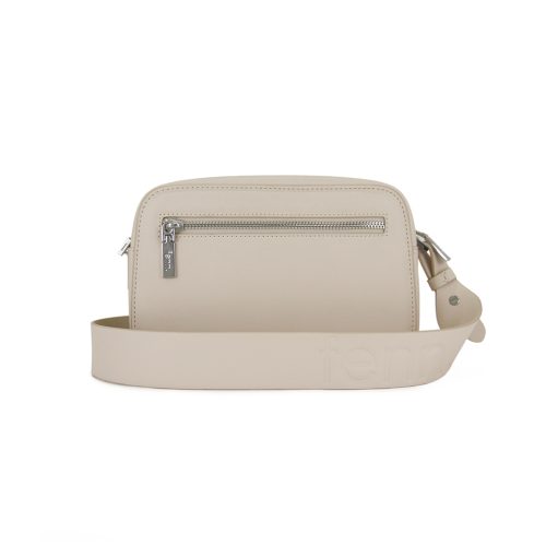 Cross Body – Off White – Silver Zip – Off White Strap - Image 7