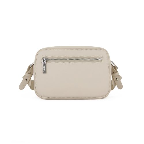 Cross Body – Off White – Silver Zip – Off White Strap - Image 6