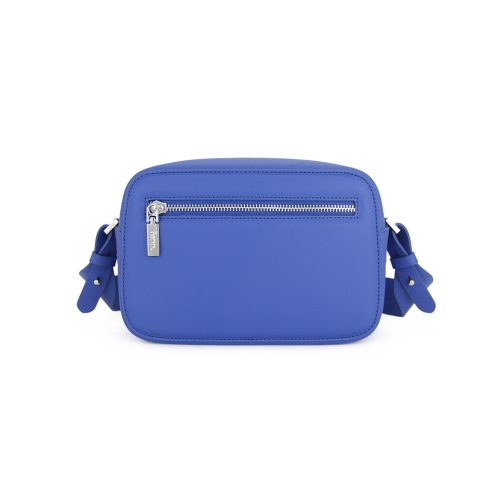 Cross Body – Klein Blue – Silver Zip – Klein Blue Strap - Image 4