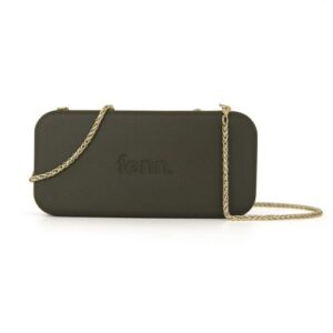 Wallets – Army Green – Gold Zip – Gold Chain