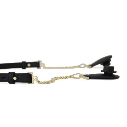 Petite Handles – Gold Chain – Black Criss Cross - Image 4