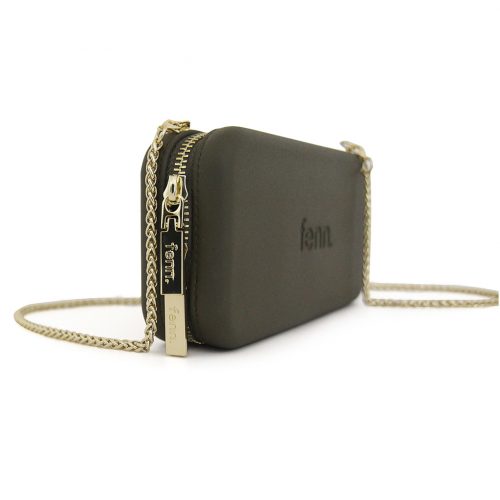Wallets – Army Green – Gold Zip – Gold Chain - Image 10