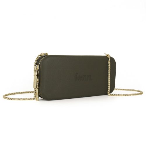 Wallets – Army Green – Gold Zip – Gold Chain - Image 9