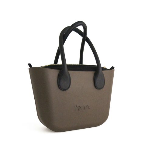 Petite – Choc – Black Inner – Black H0 Criss Cross Handle - Image 2