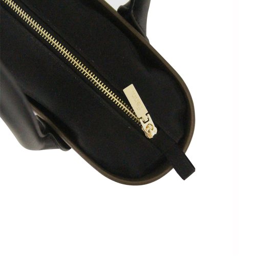 Petite – Choc – Black Inner – Black H0 Criss Cross Handle - Image 3