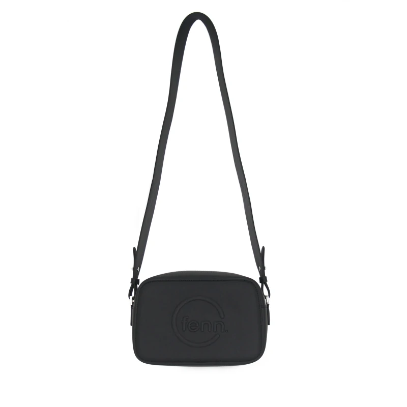 Cross Body – Black – Silver Zip – Black Strap8