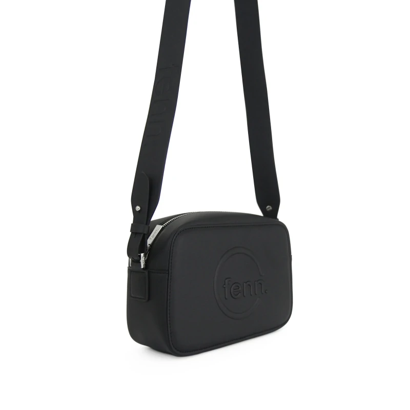 Cross Body – Black – Silver Zip – Black Strap9