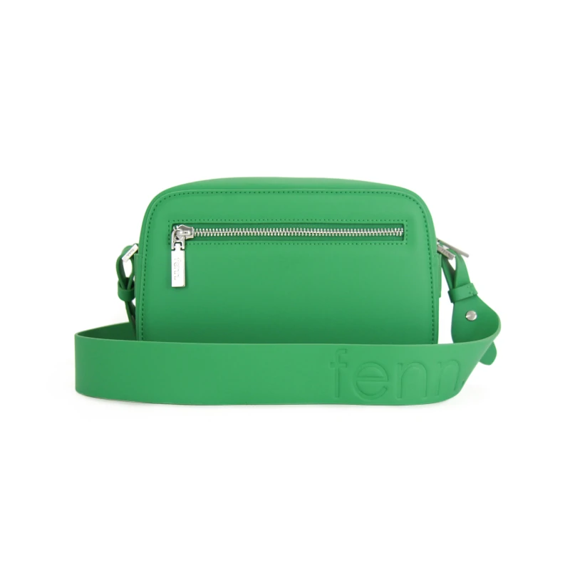 Cross Body – Green – Silver Zip – Green Strap7