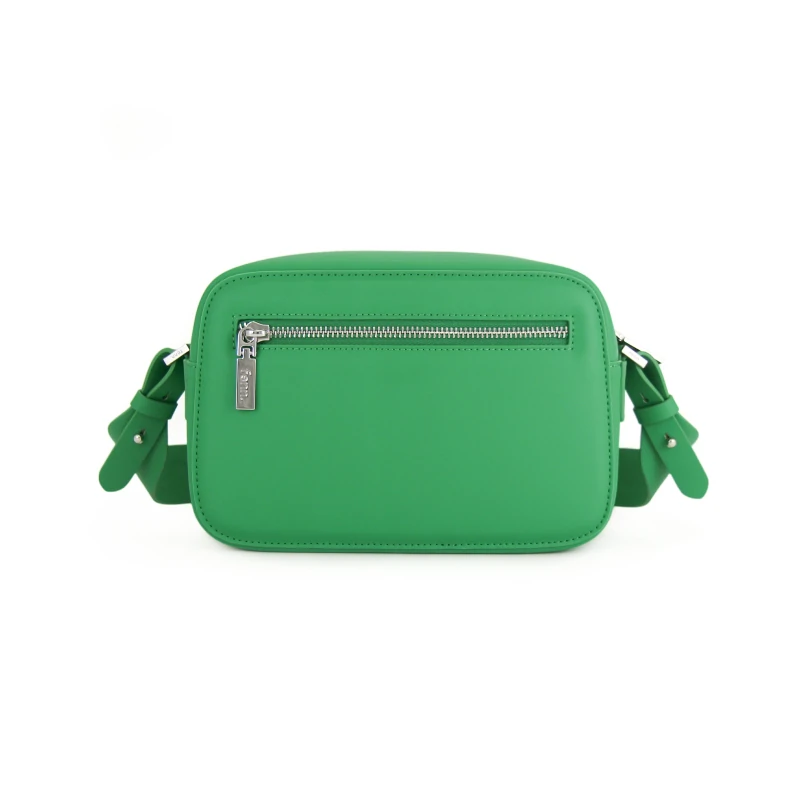 Cross Body – Green – Silver Zip – Green Strap9