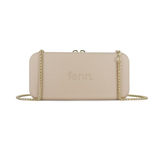 Wallets – Sand – Gold Zip – Gold Chain