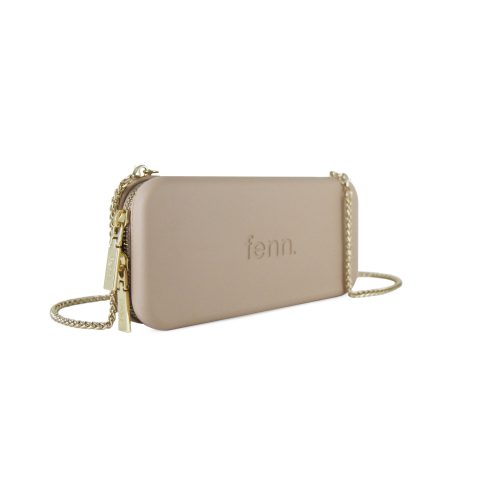 Wallets – Sand – Gold Zip – Gold Chain - Image 2