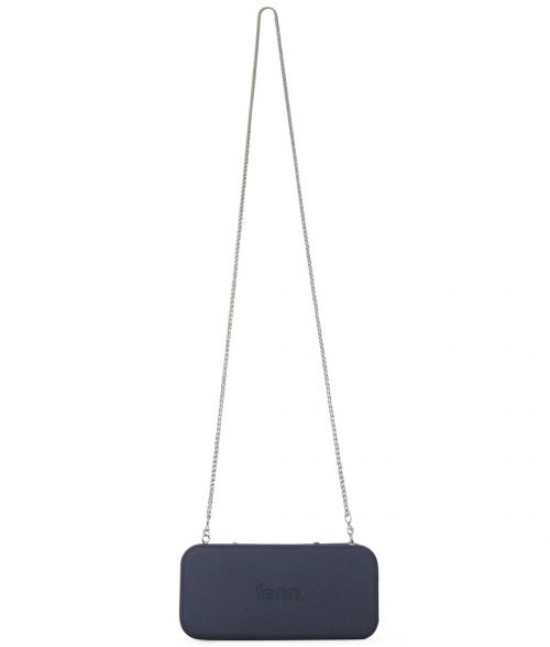 Wallets – Navy – Silver Zip – Silver Chain - Image 2
