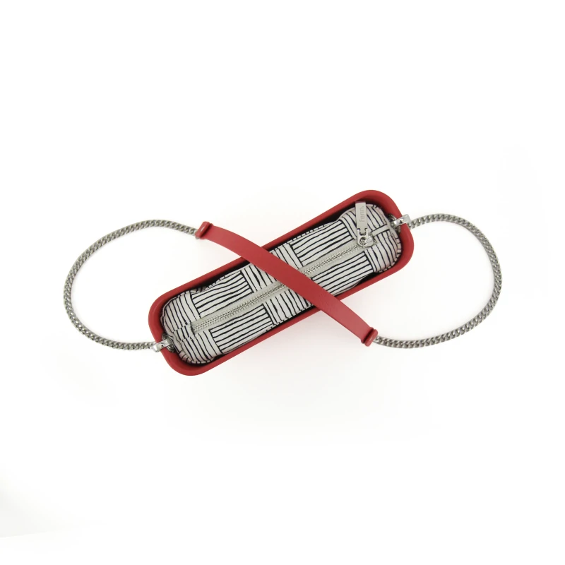 Classic Collection – Red – Silver Chain Handle – Red – Pattern 5 Inner 3