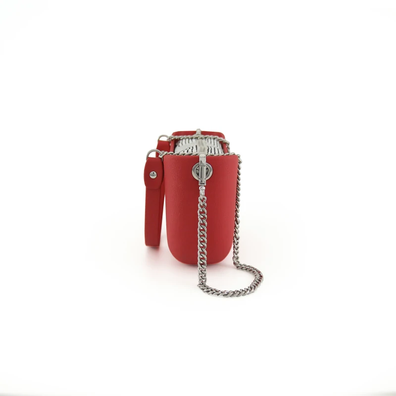 Classic Collection – Red – Silver Chain Handle – Red – Pattern 5 Inner 4