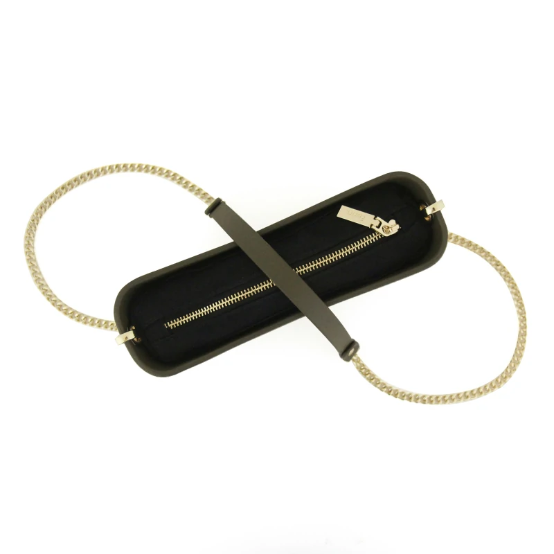 Classic Collection – Army Green – Army GreenGold Chain Handle – Pattern Black Inner3