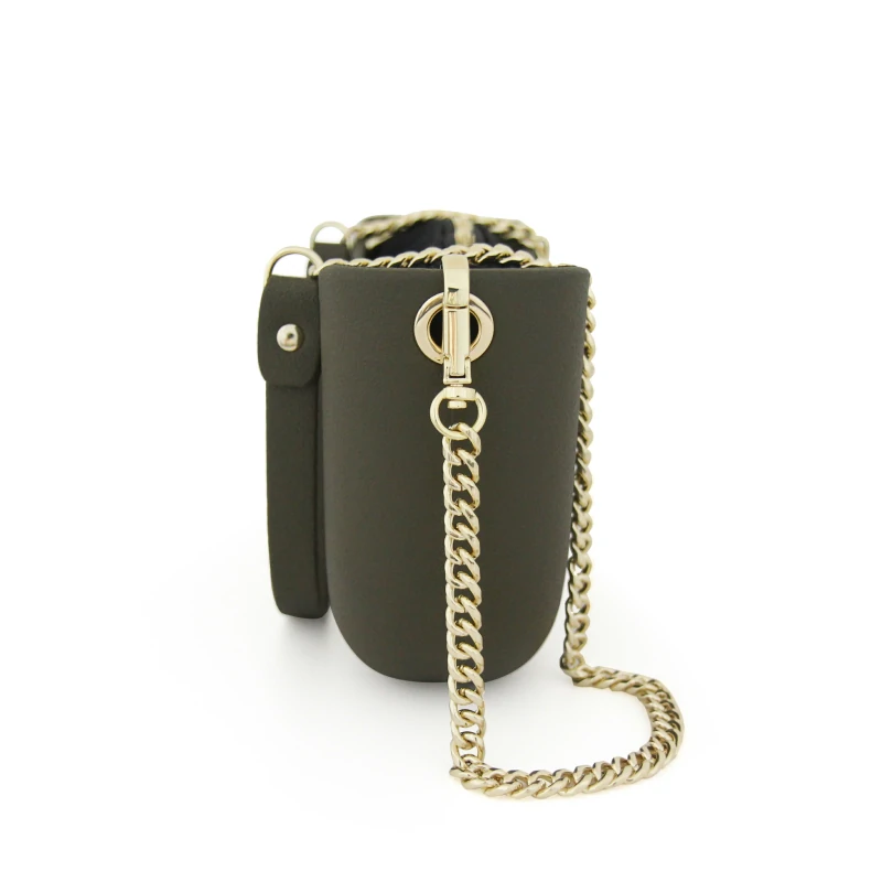 Classic Collection – Army Green – Army GreenGold Chain Handle – Pattern Black Inner4