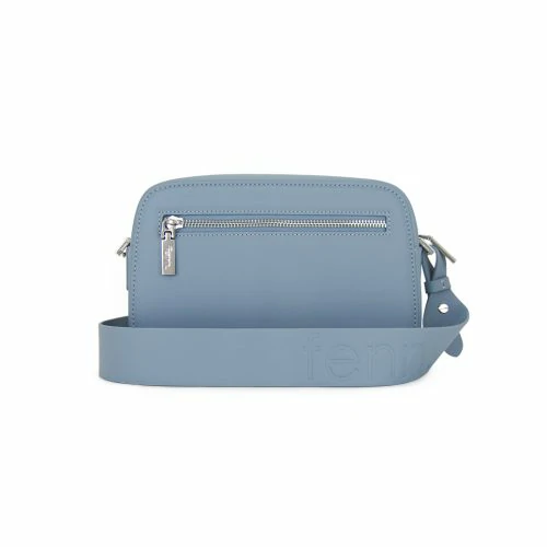 Cross Body – Mint Blue – Silver Zip – Mint Blue Strap3