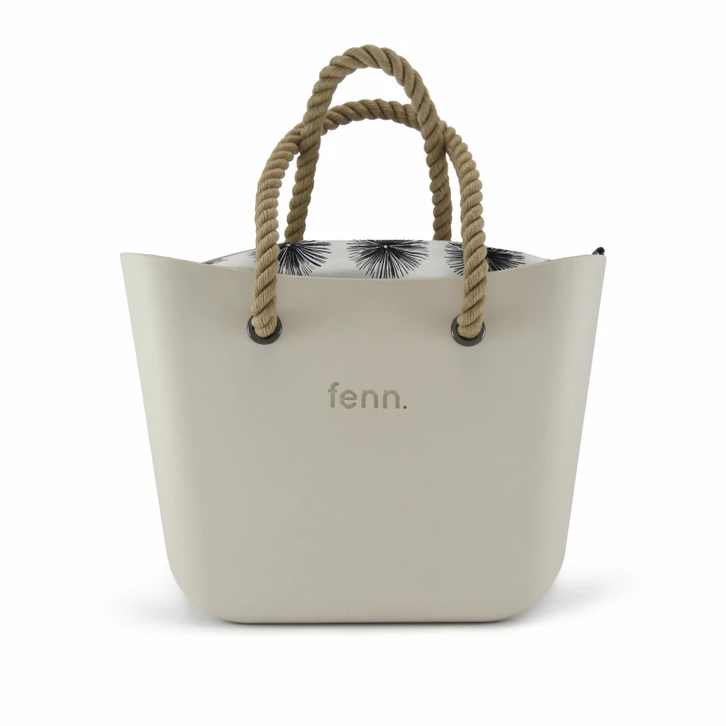 Original Collection – Champagne – P4 Inner – Silver Zip – Beige Rope Handle