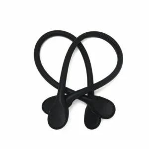 Original Collection Handles – Microfibre Round Black Criss Cross