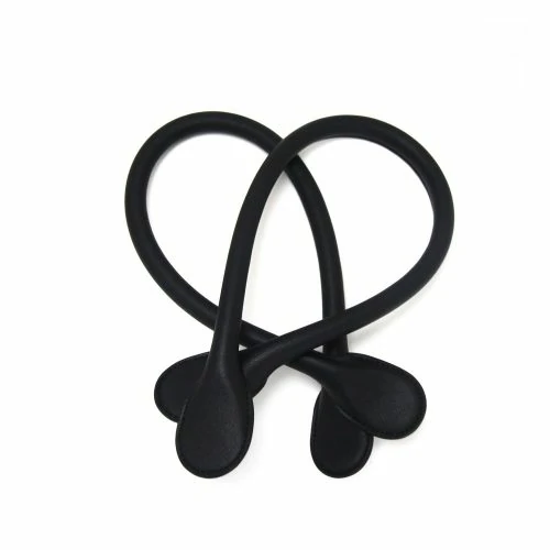 Original Collection Handles – Microfibre Round Black Criss Cross