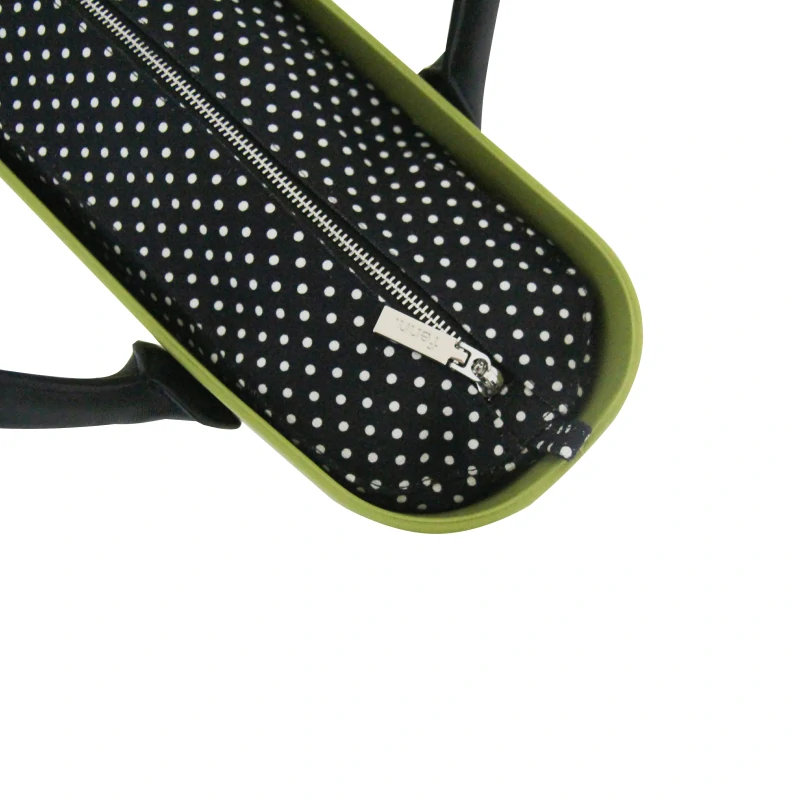 Original Collection – Lime – Black Microfibre Round Criss Cross – Handle – Pattern 28 Inner 3