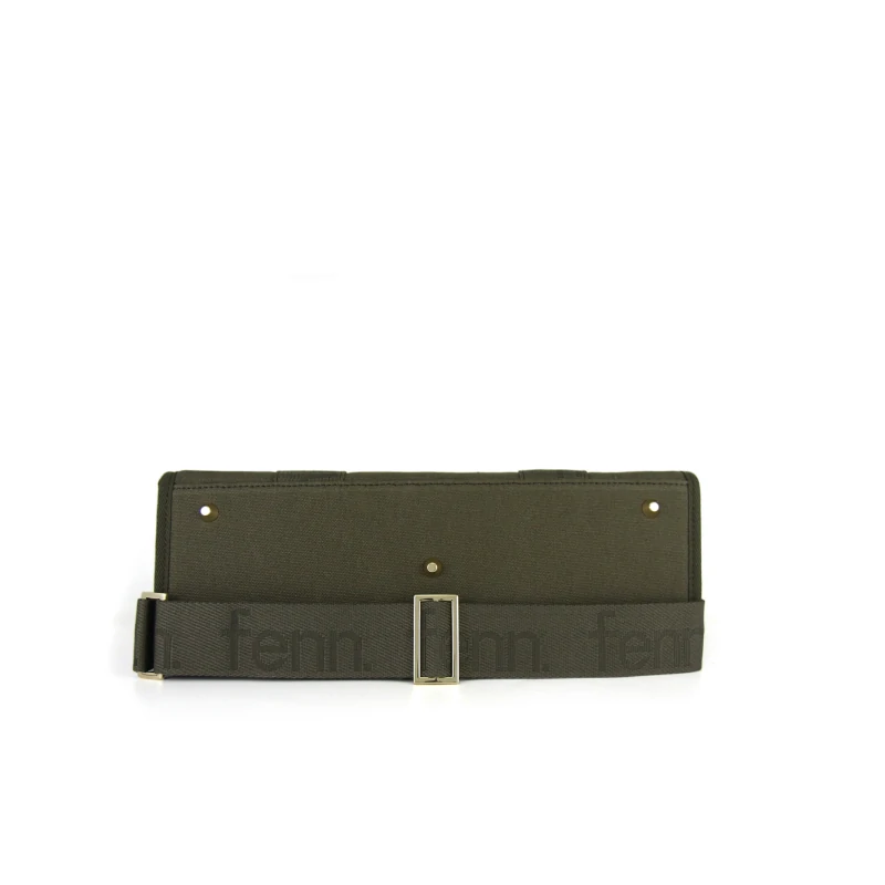 Petite Canvas – Army Green – Gold Zip – Green Strap2