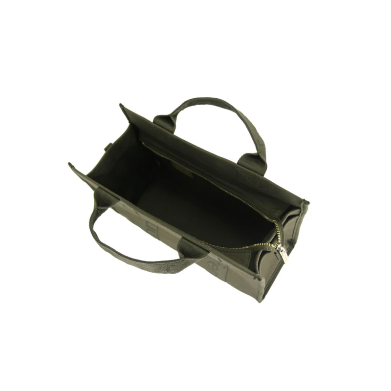 Petite Canvas – Army Green – Gold Zip – Green Strap4