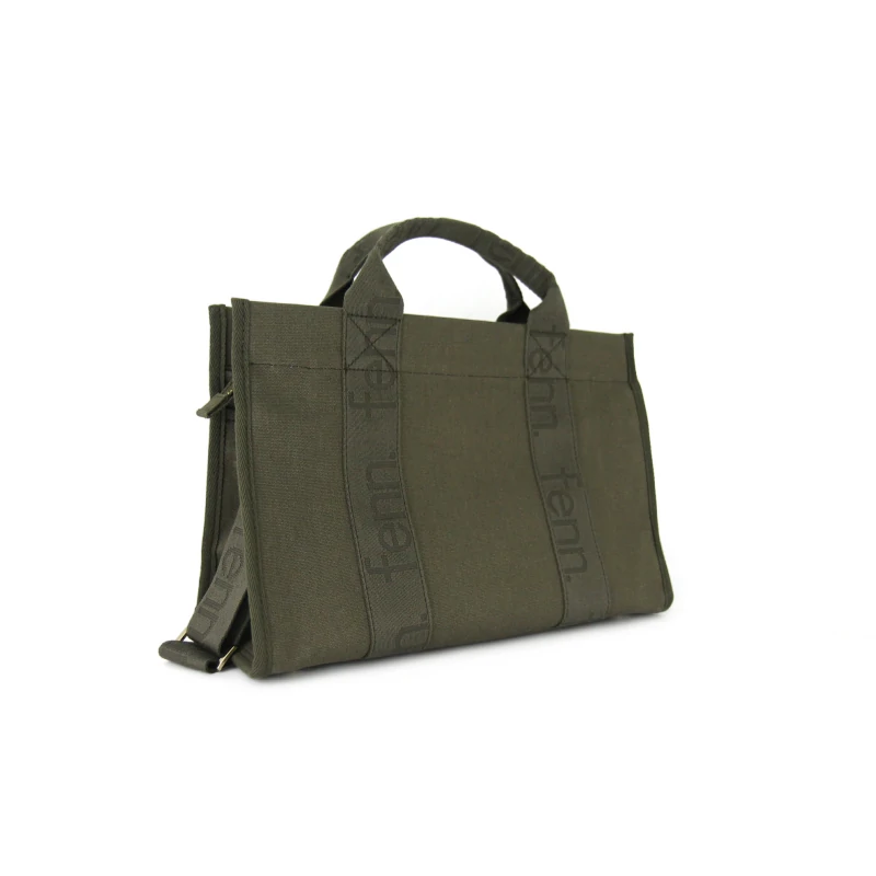Petite Canvas – Army Green – Gold Zip – Green Strap6
